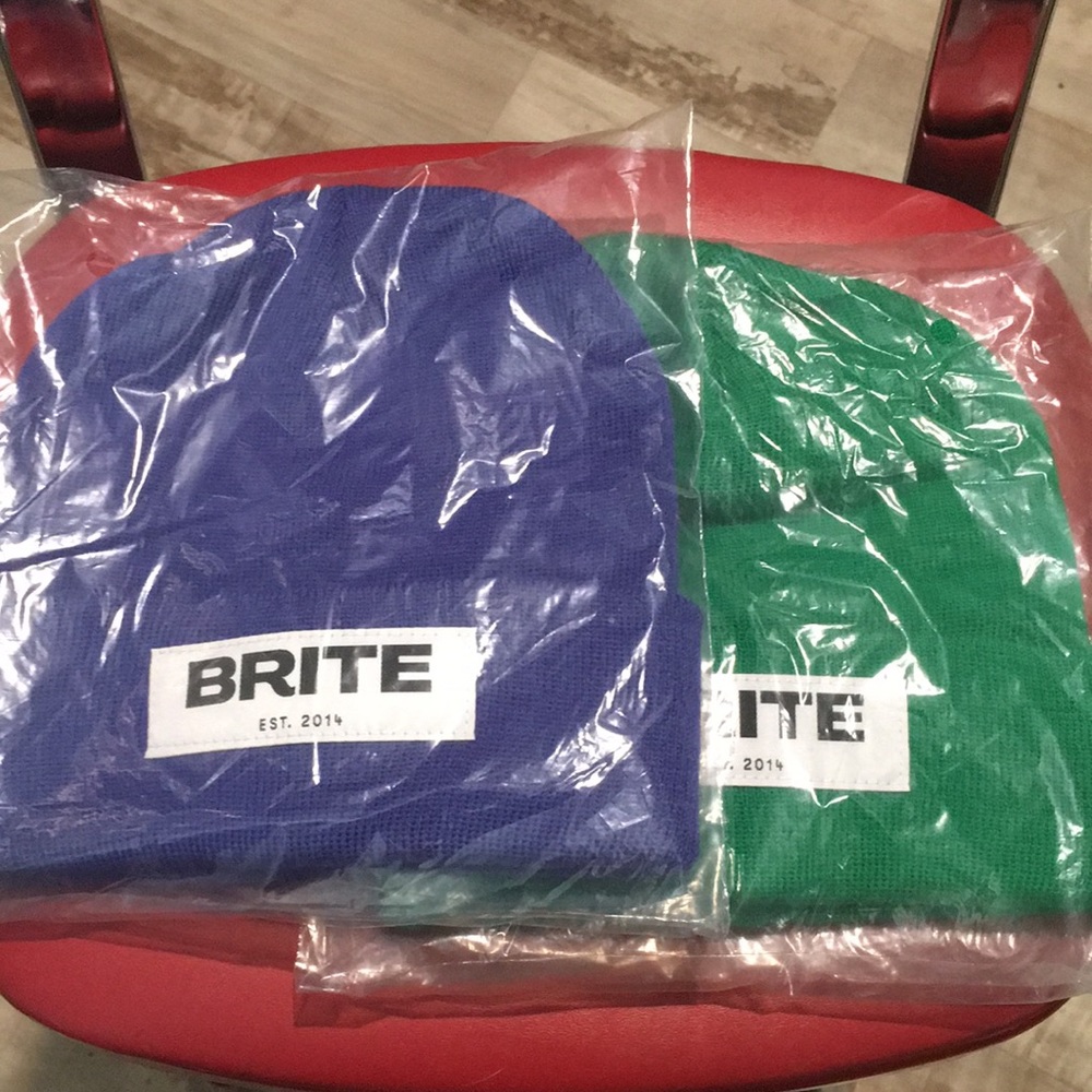 Brite beanie 420 blue or green one size